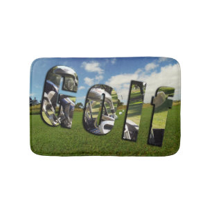 Golf Course Logo, Memory Foam Bath Mat