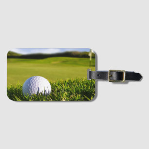 Golf Course Luggage Travel Tag With Card Slot