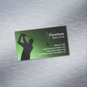 Golf Course Magnetic Business Card