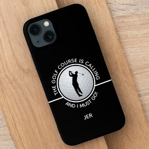 Golf Course Mens Funny Sports Quote Black & White Case-Mate iPhone Case