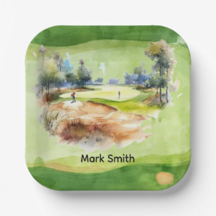 Golf Course Paper Plates Golf Party Tableware fo