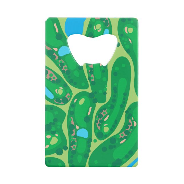 golf course par golf course green credit card bott (Front)