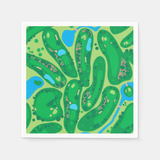 golf course par golf course green napkin