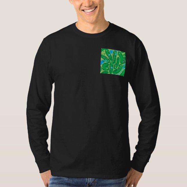 golf course par golf course green polo shirt (Front)