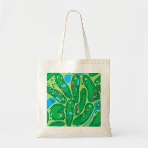 golf course par golf course green tote bag