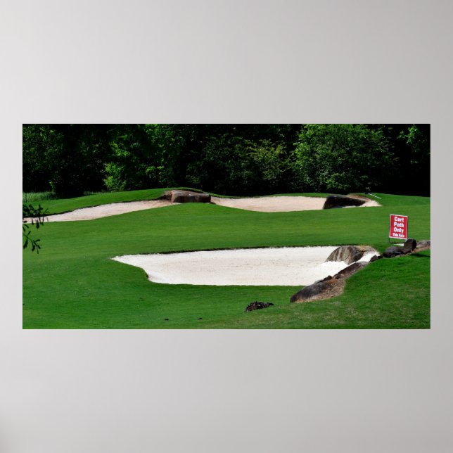 Golf Course Sand Traps Poster (Front)
