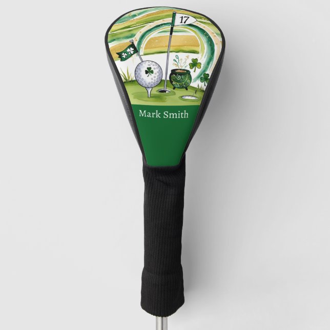 Golf Course St. Patrick's day  Head Cover (Front)