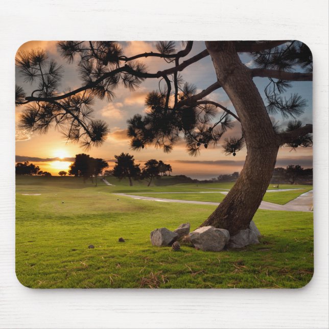Golf Course Sunset Mouse Mat (Front)