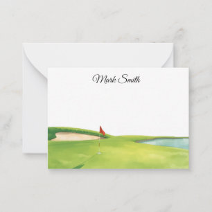 Golf Course with your name Card
