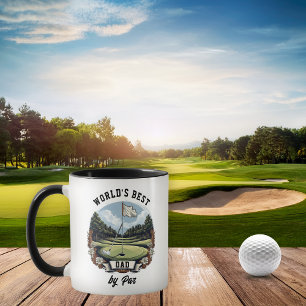 Golf Course World's Best Dad by Par Mug