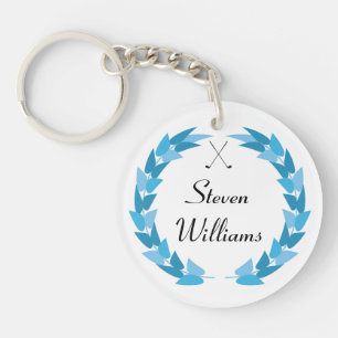 Golf Custom Name Acrylic Keychain