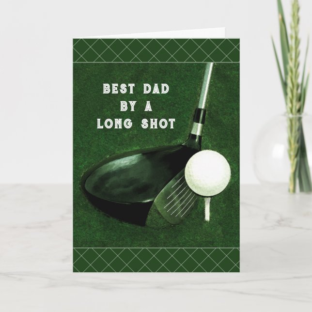 Golf Dad Father's Day Card (Front)