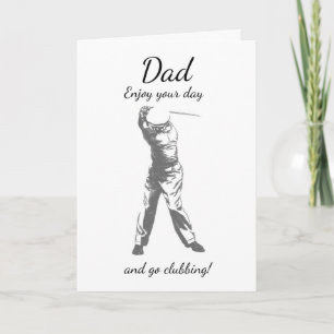 Golf Dad Father's Day Greeting Card