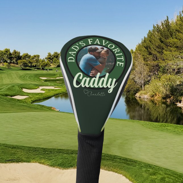 Golf Dad Favourite Caddy Custom Name  Head Cover (Help remind dad who his favorite caddy is - on and off the course! )
