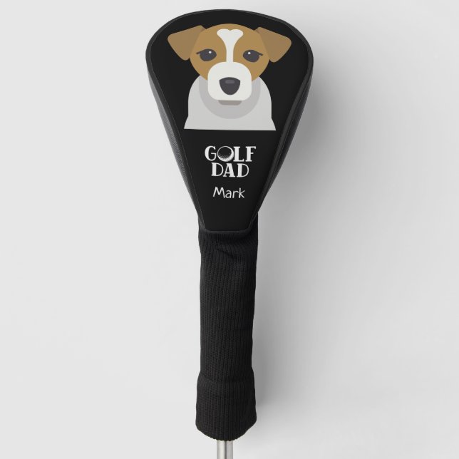 Golf Dad for Dog lovers Head Cover (Front)