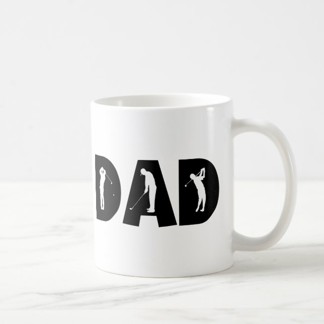 Golf Dad Gift Coffee Mug (Right)