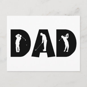 Golf Dad Gift Postcard