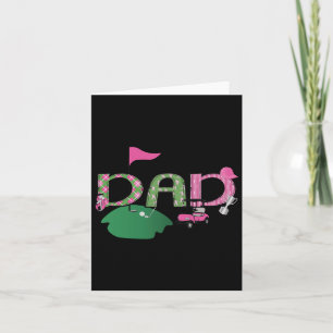Golf Dad Hole In One Golf 1st Birthday Party  Card