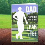 Golf Dad Life of the Par Tee Funny Father's Day Thank You Card<br><div class="desc">Celebrate Father's Day with a touch of humour and style with this "Life of the Par Tee" greeting card. Perfect for a dad who loves golfing, this funny card features playful golfer puns and a lighthearted message that is sure to bring a smile to his face. Whether it’s for a...</div>