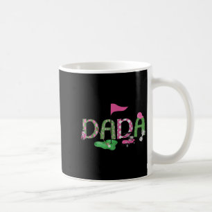 Golf Dada Pink Hole In One Golf 1st Birthday Girl Coffee Mug