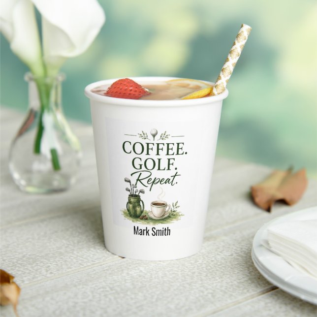 Golf daily coffee  paper cups (Insitu)