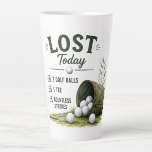 Golf Daily Life Funny Checklist Latte Mug