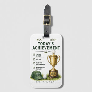 Golf Daily Life Funny Checklist Luggage Tag