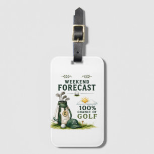 Golf Daily Life Funny Checklist Luggage Tag