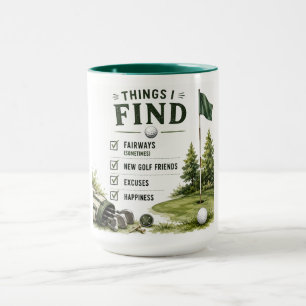 Golf Daily Life Funny Checklist Mug