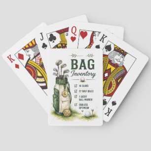 Golf Daily Life Funny Checklist Playing Cards