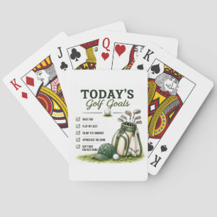Golf Daily Life Funny Checklist Playing Cards