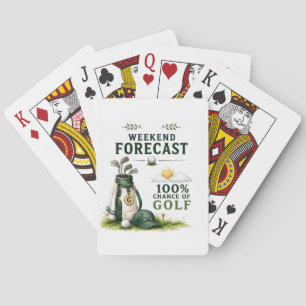 Golf Daily Life Funny Checklist Playing Cards