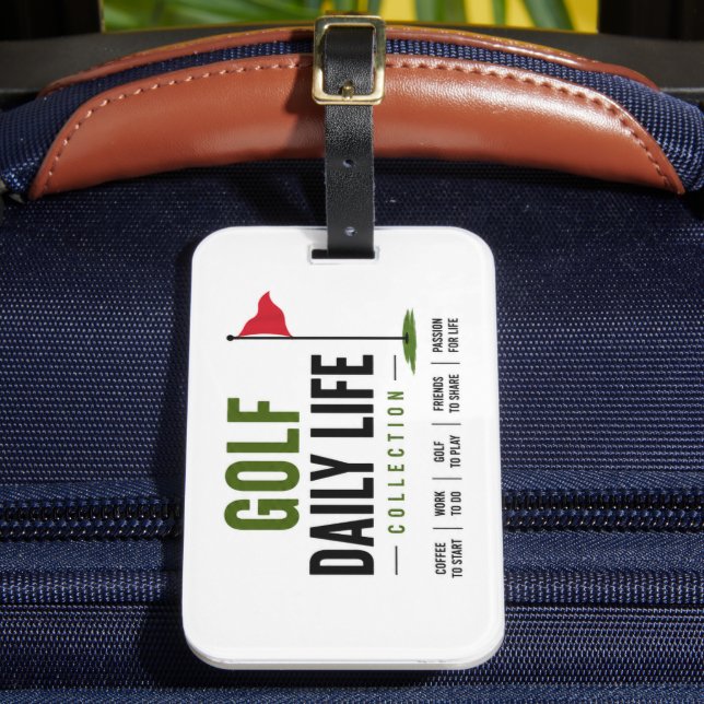 Golf Daily life routine Luggage Tag (Front Insitu 2)