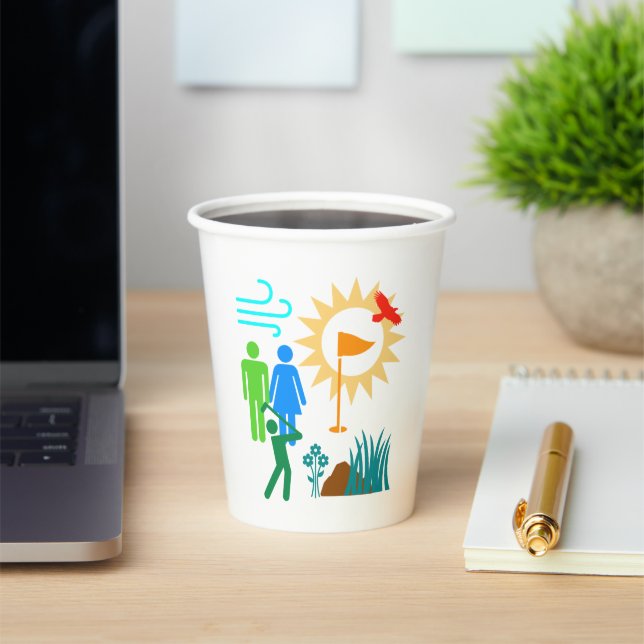 Golf Day Paper Cups (Insitu)