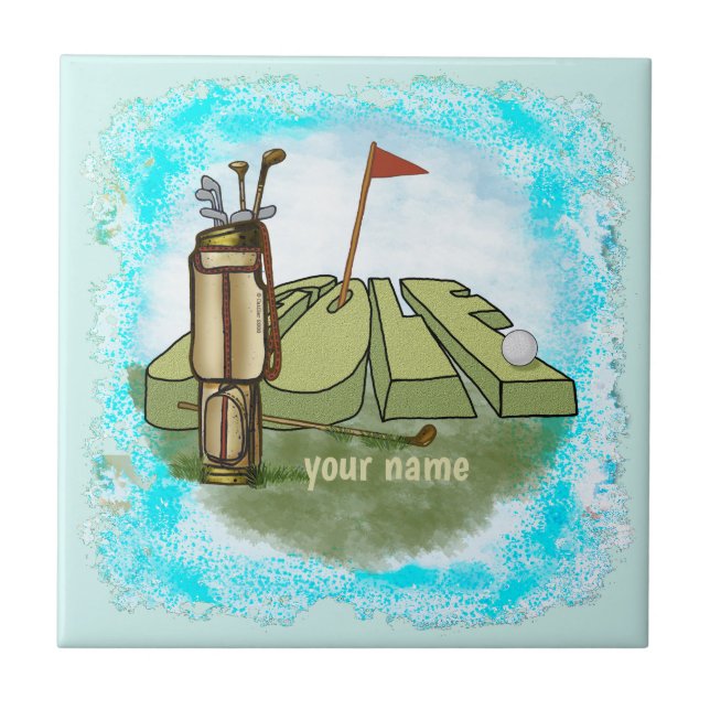 Golf Day  Tile (Front)