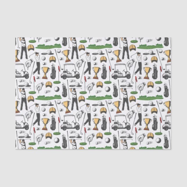 Golf Day Tissue Paper (Front)