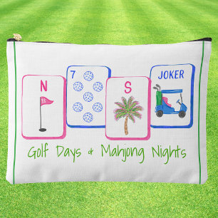 Golf Days & Mahjong Nights / Golf Tiles Mahjong Accessory Pouch