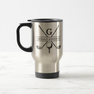 Golf Design Monogram Template Two-Tone Coffee Mug