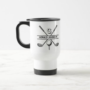 Golf Design Monogram Template Two-Tone Coffee Mug