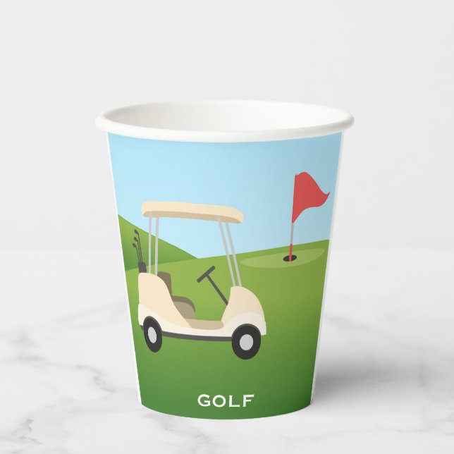 Golf Design Paper Cup (Front)