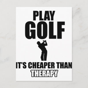Golf designs postcard