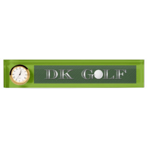 Golf desk nameplate. nameplate