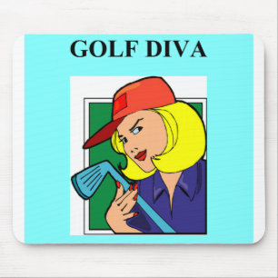 golf diva mouse mat