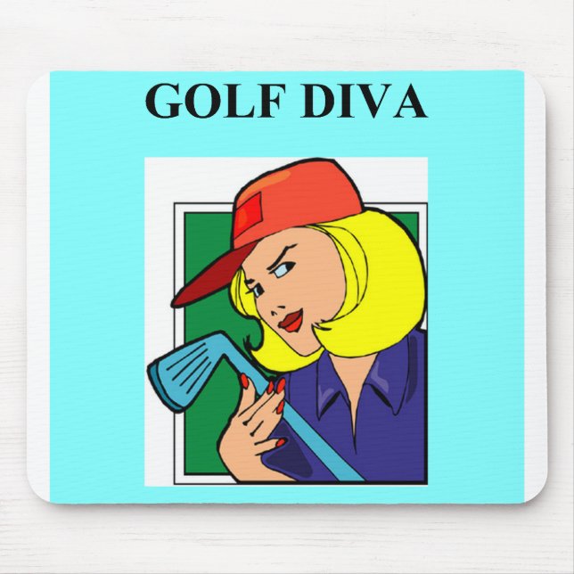 golf diva mouse mat (Front)