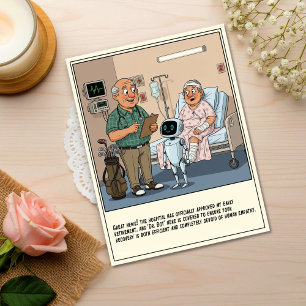 Golf Doctor Introduces Robot Assistant Get Well Postcard