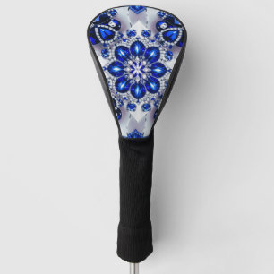 Golf Driver Cover with Blue White Colours