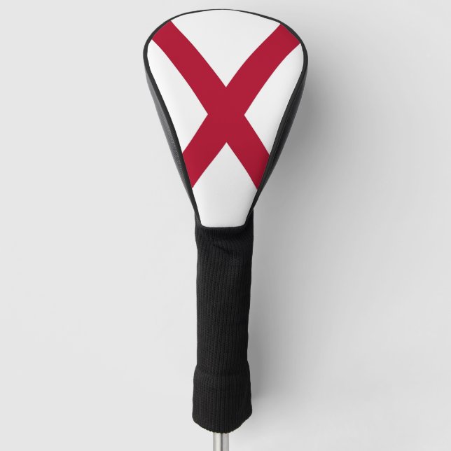 Golf Driver Cover with Flag of Alabama, USA (Front)