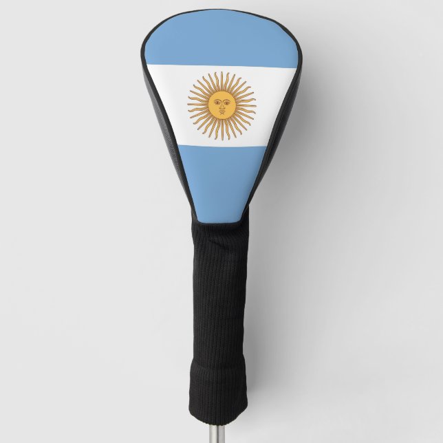 Golf Driver Cover with Flag of Argentina (Front)