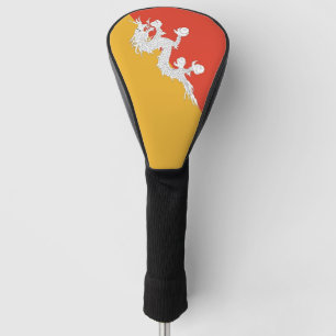 Golf Driver Cover with Flag of Bhutan