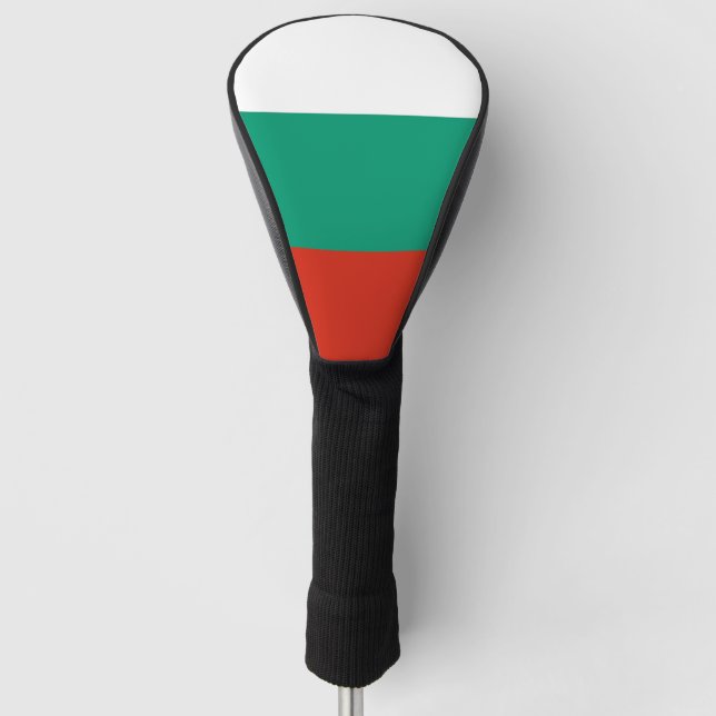 Golf Driver Cover with Flag of Bulgaria (Front)